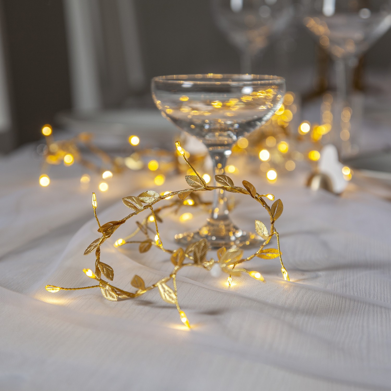 Ljusslinga Star Trading Guldlöv60LB/O