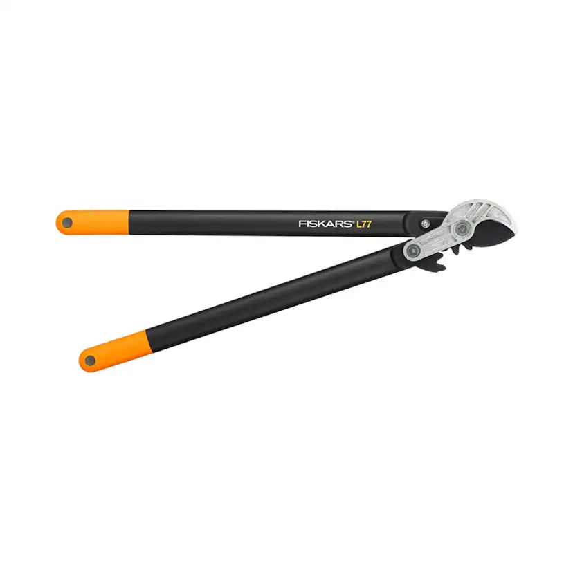 Grensax Fiskars Powergear II L77 med Utväxling & Mothåll