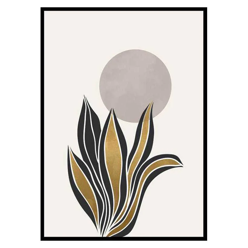 Poster Gallerix Watercolor Gold No2