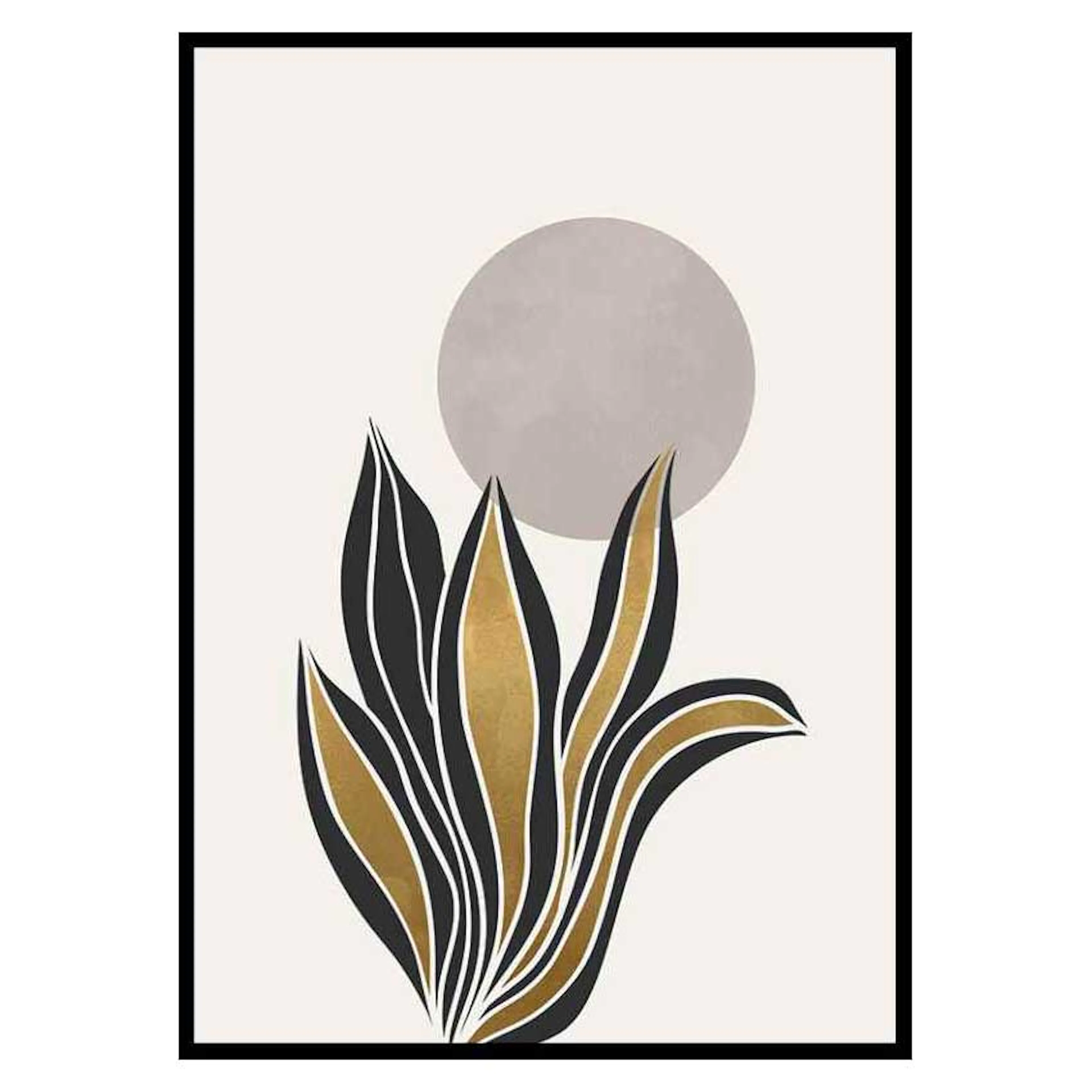 Poster Gallerix Watercolor Gold No2