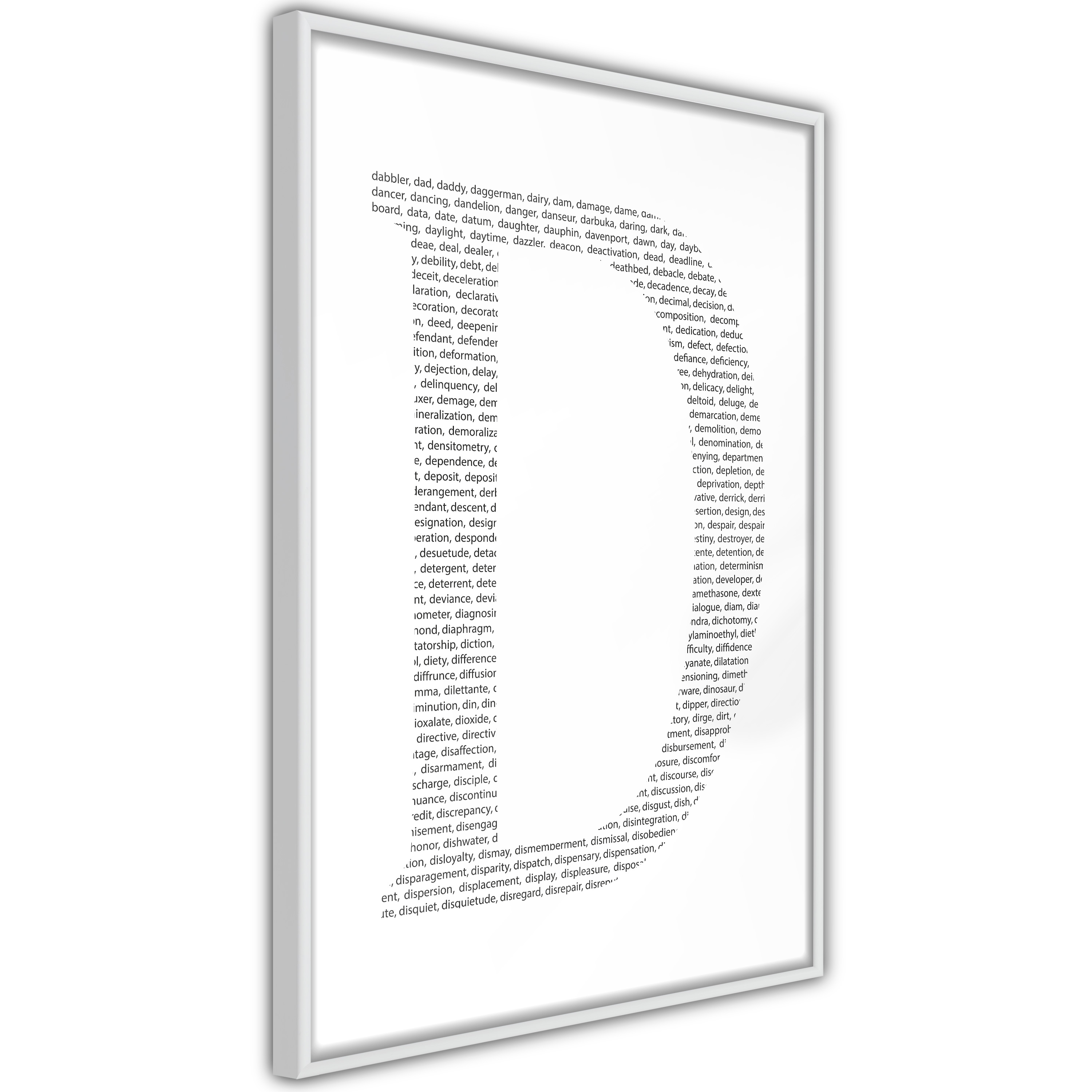 Poster Artgeist Affisch Letter D