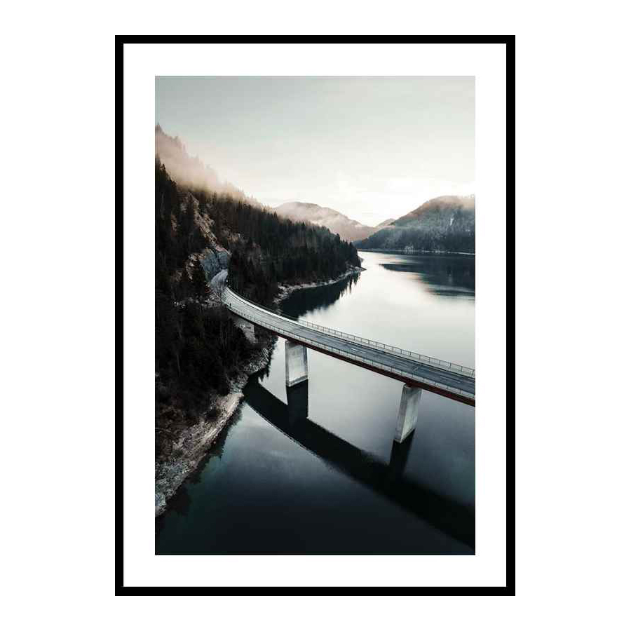 Poster Gallerix Bridge Over Lake