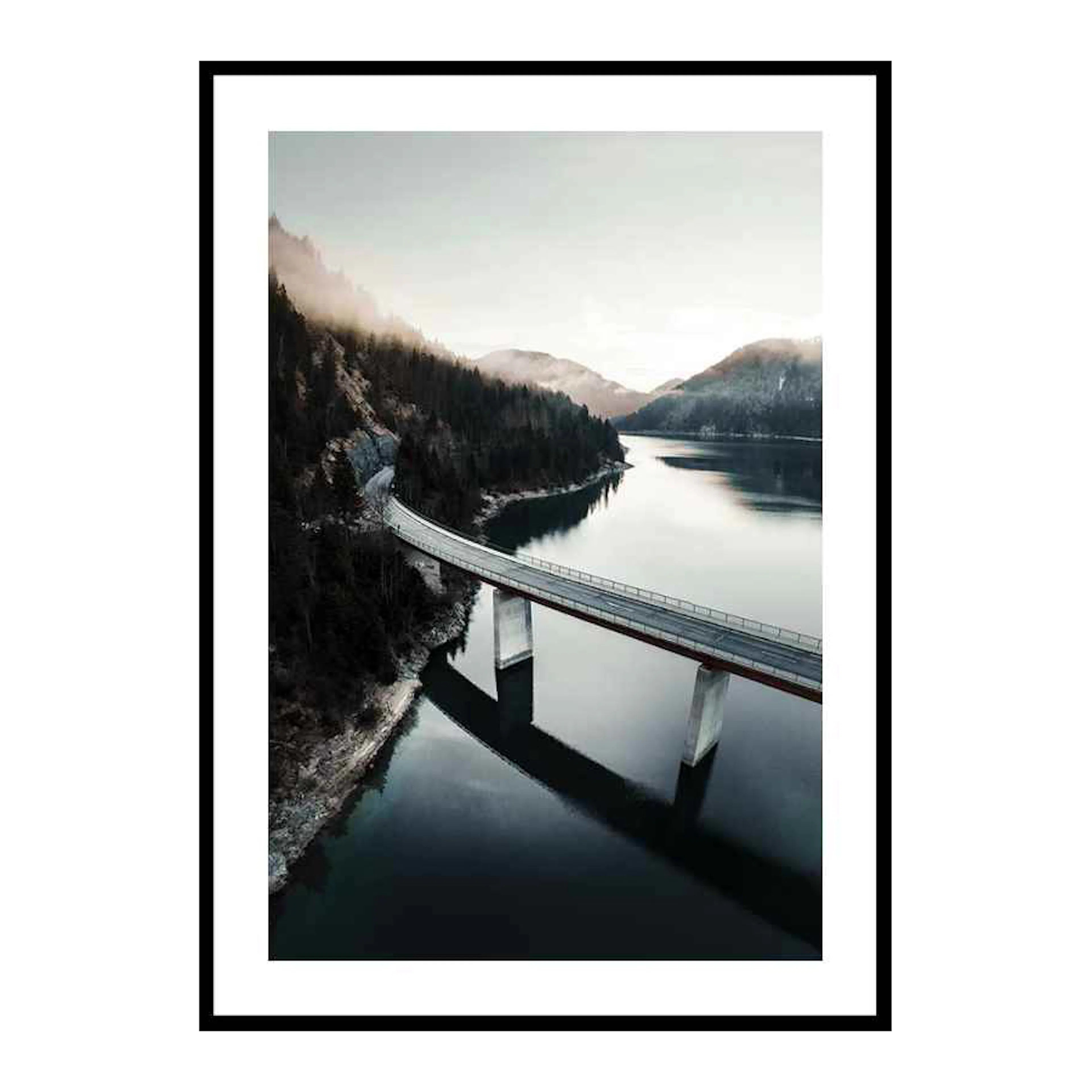 Poster Gallerix Bridge Over Lake