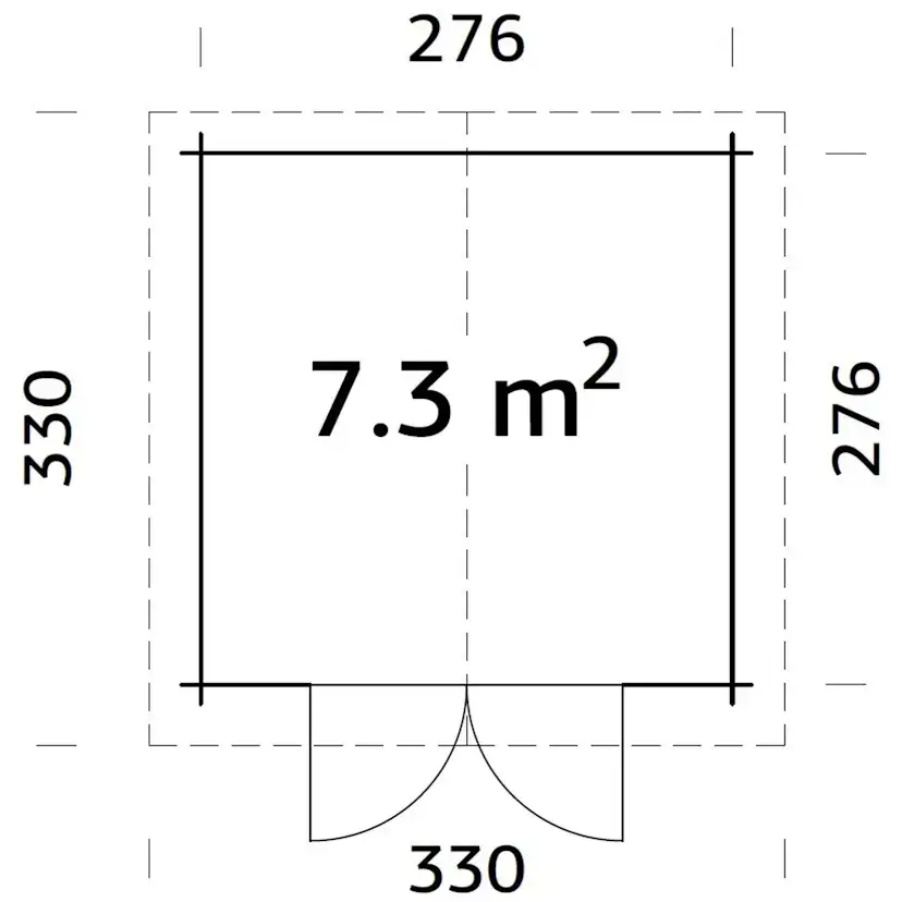 Stuga Palmako Lotta 7,6 m2