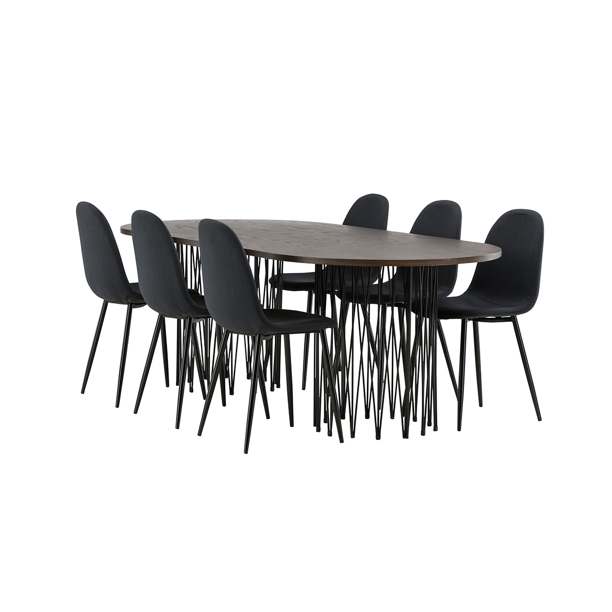 Matgrupp furniture/fashion Stone med 6 Polar Stolar