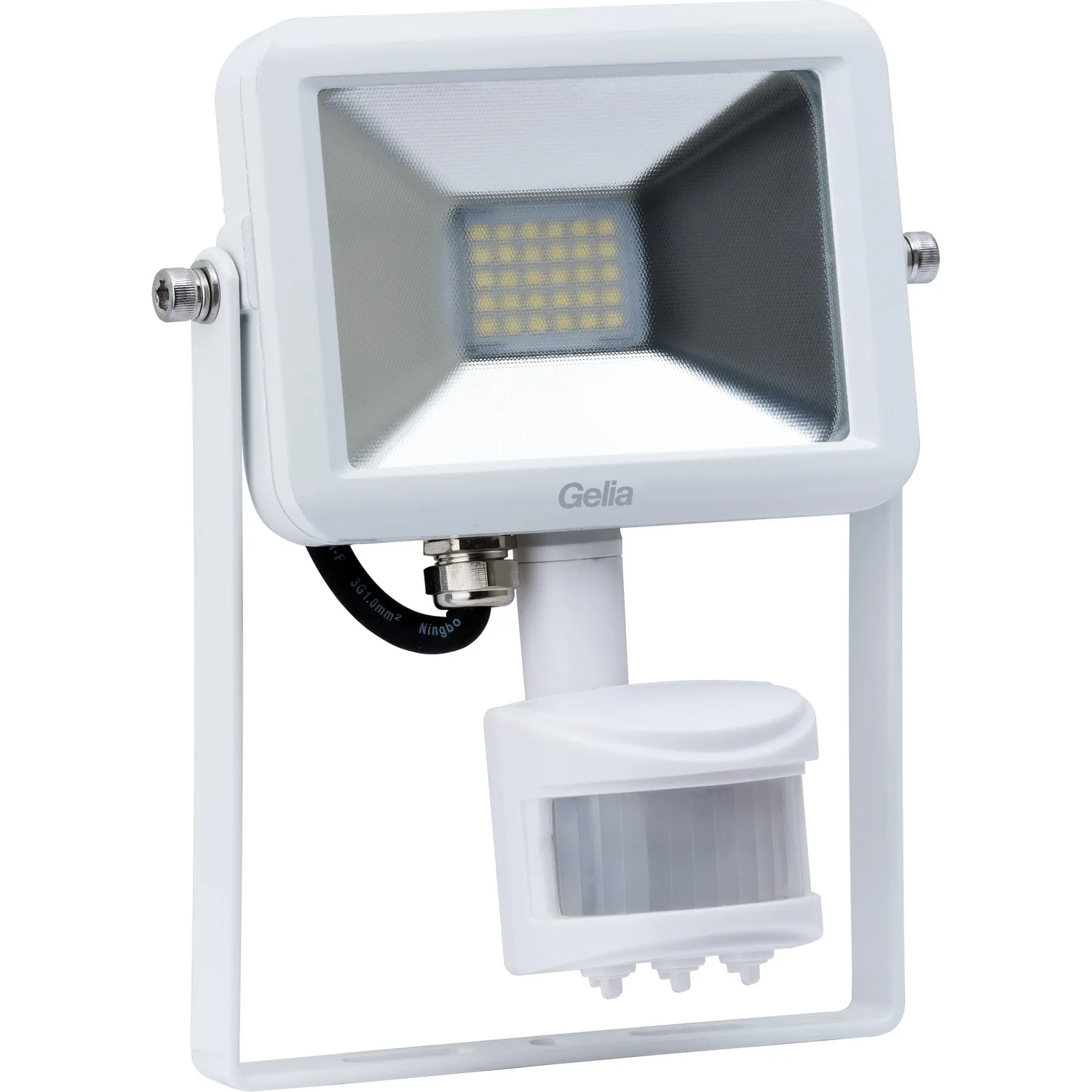 Strålkastare Gelia LED 20W M Ir IP44 0,5m Kabel med Stickpropp