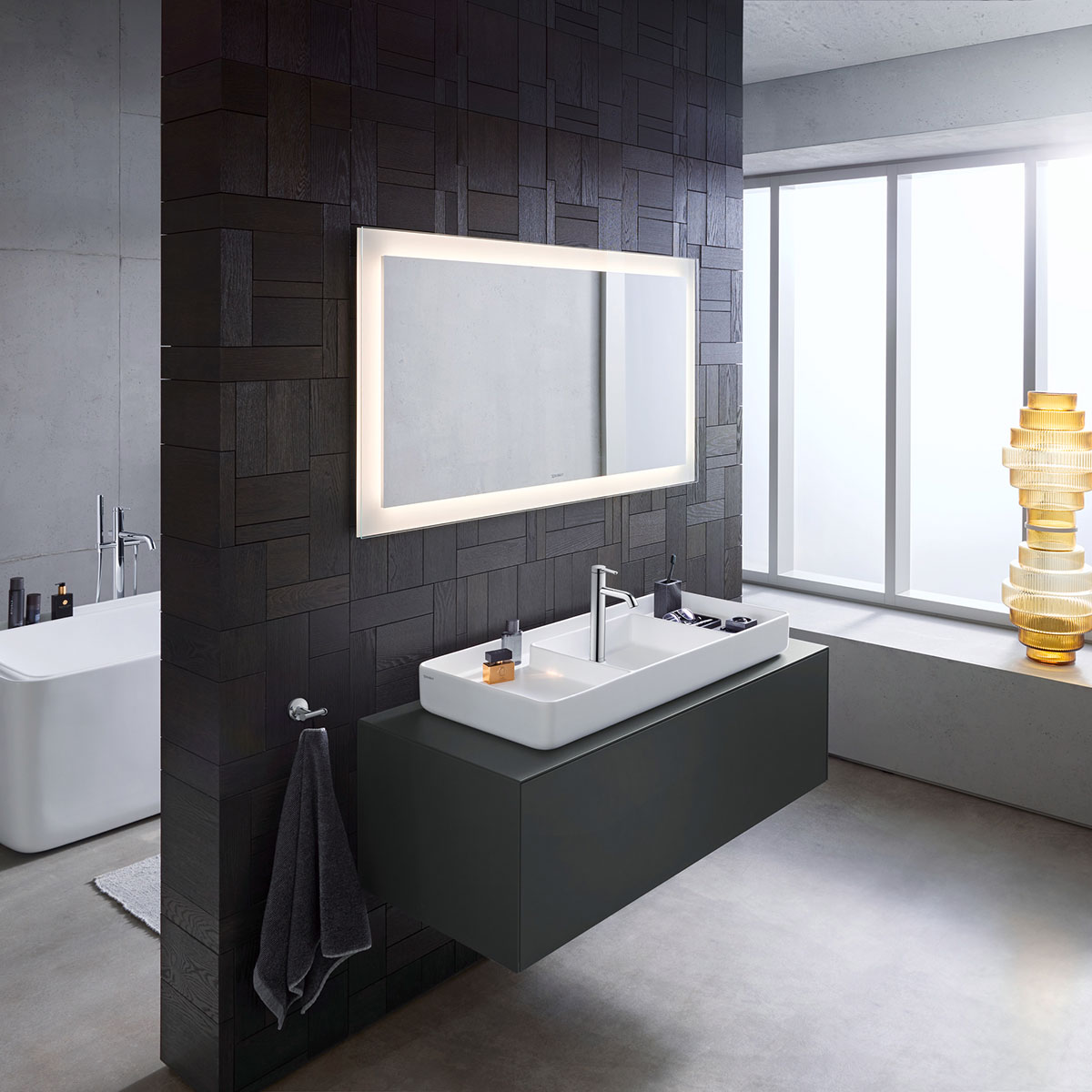 Tvättställ Duravit Bento Starck Box för Placering på Bänkskiva 650 mm