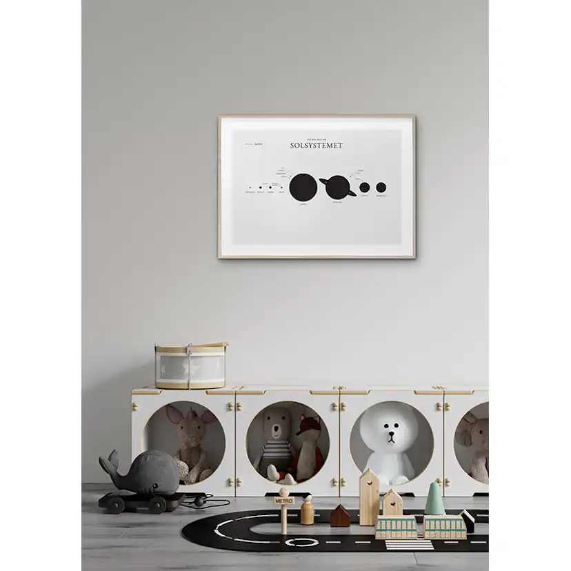 Poster Gallerix Solsystemet L.