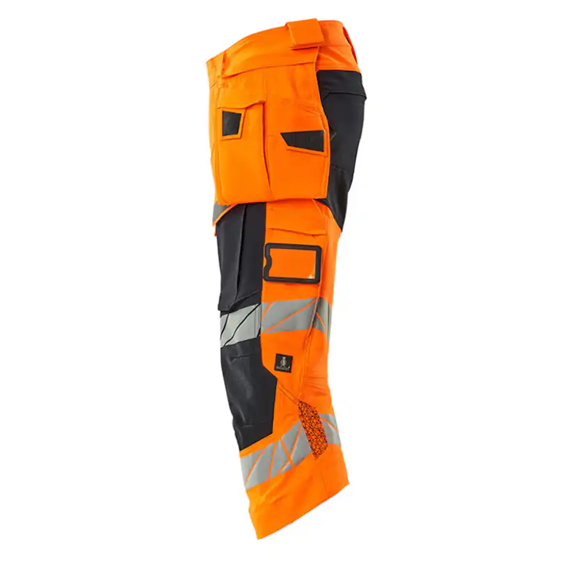 Mascot ACCELERATE SAFE Piratbyxor med hängfickor 19049-711-1 Storlek: C64, Färg: Hi-vis Orange/mörk Marin