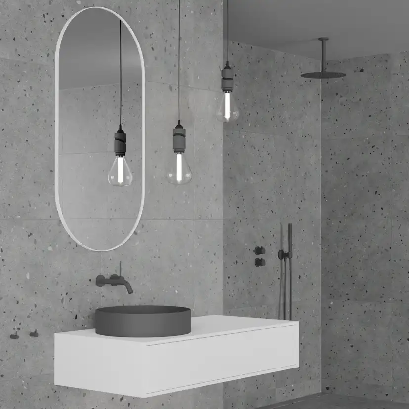 Takduschset Scandtap Steel Harmonized 2Z för Inbyggnad