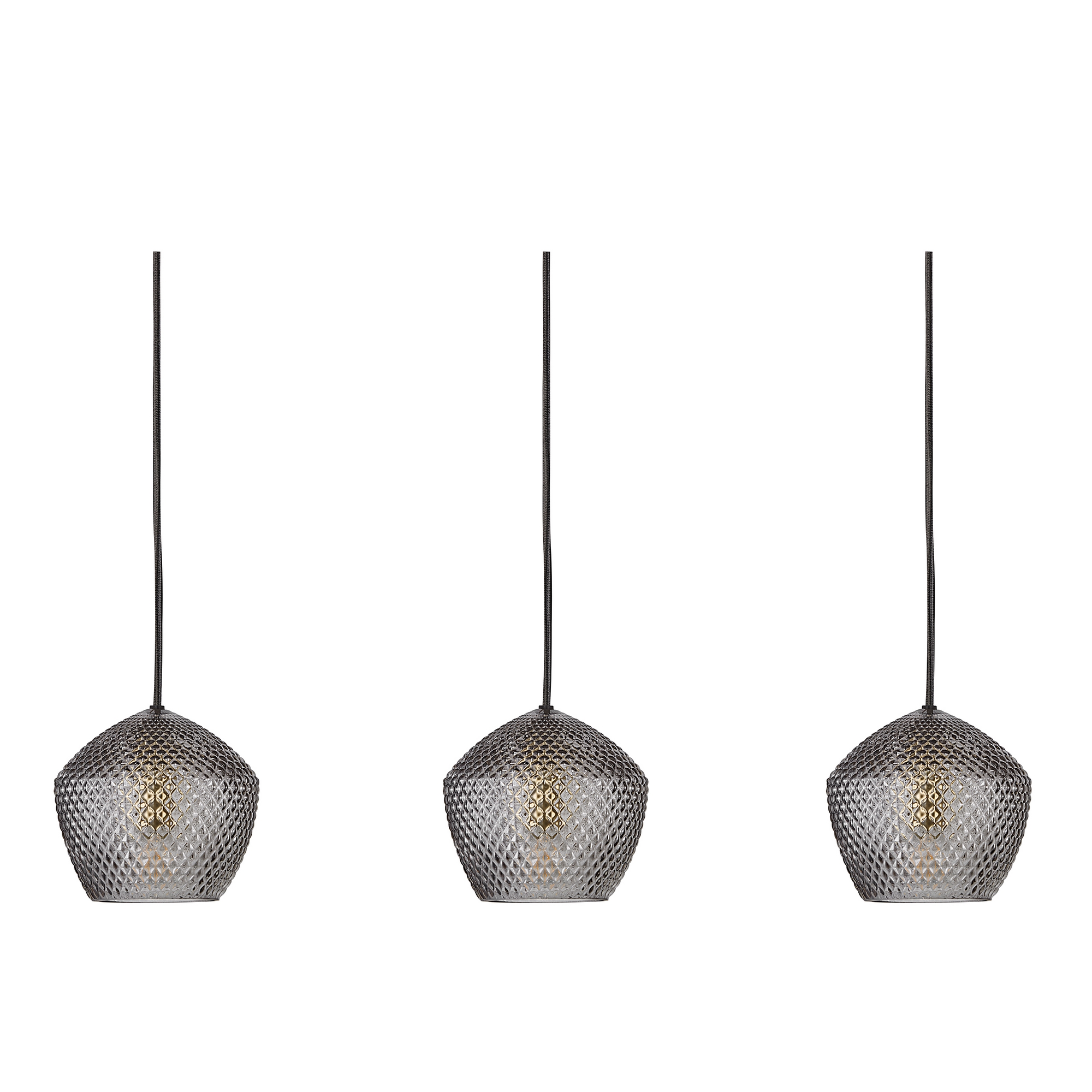 Taklampa Nordlux Orbiform 3-Pendel Rökfärgad