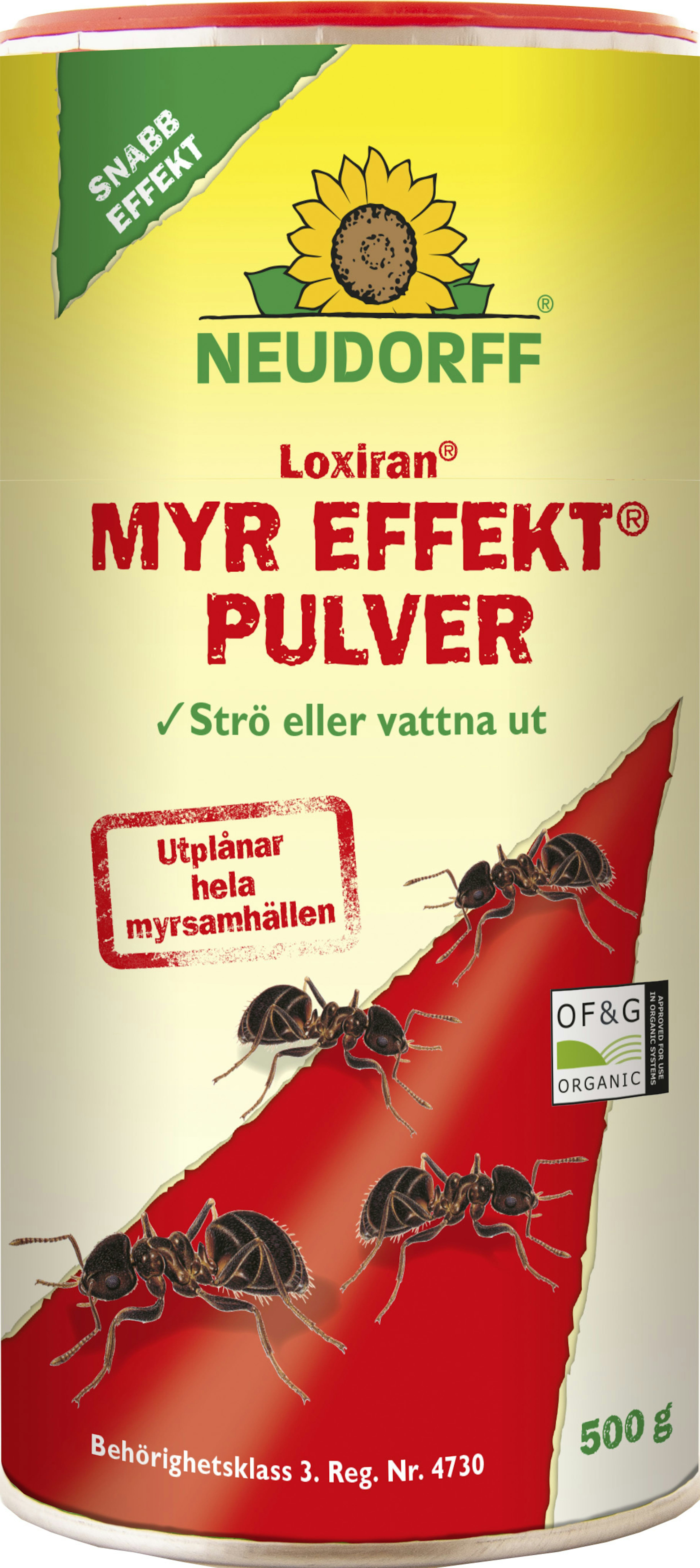 Insektsbekämpning Neudorff Myr Effekt Pulver 500g för Trädgården