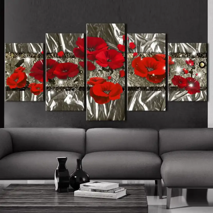 Tavla Arkiio Silver Poppies