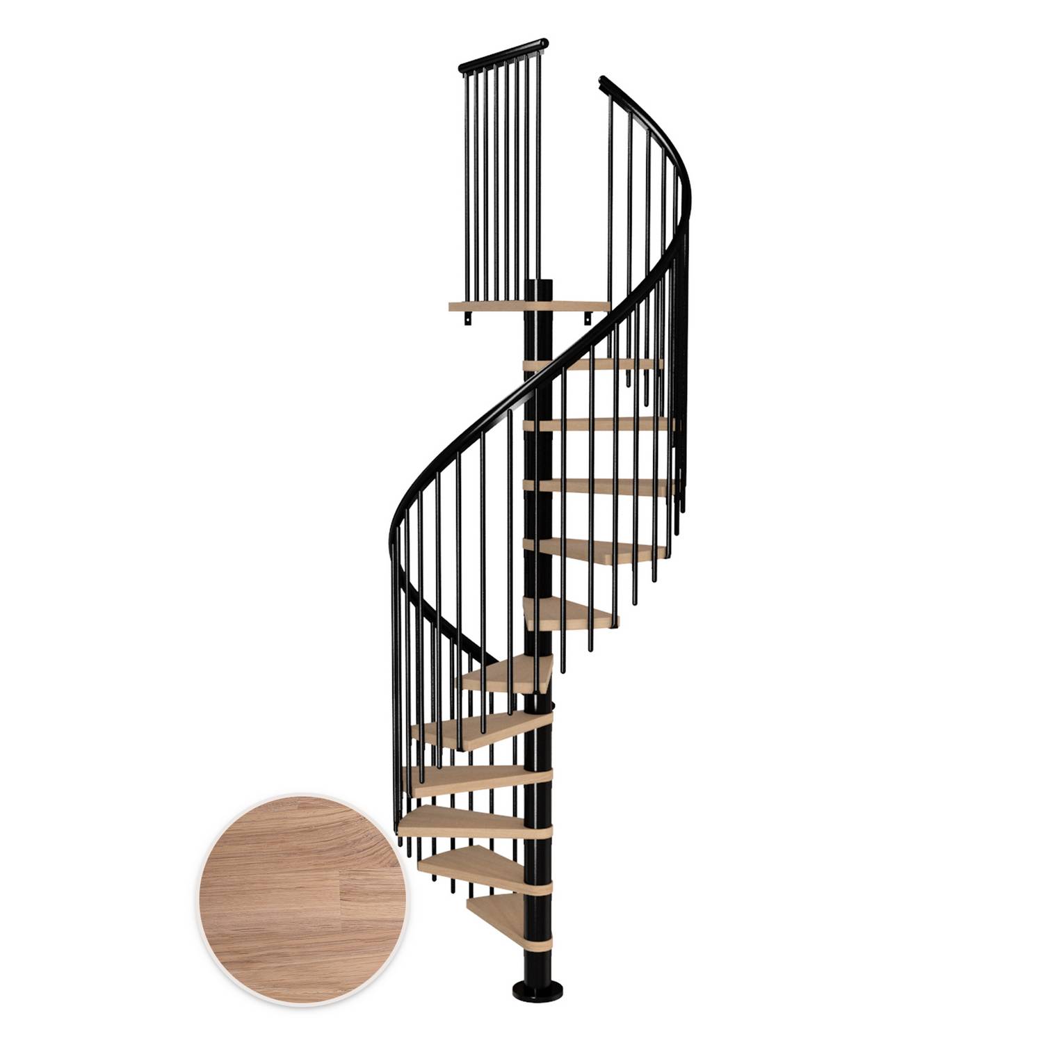 Spiraltrappa Dolle Montréal Ek Vit Oljad Classic 4
