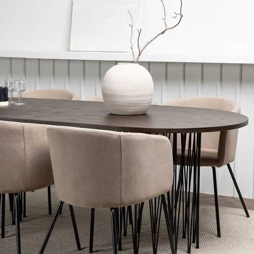 Matgrupp furniture/fashion Stone med 6 Berit Stolar