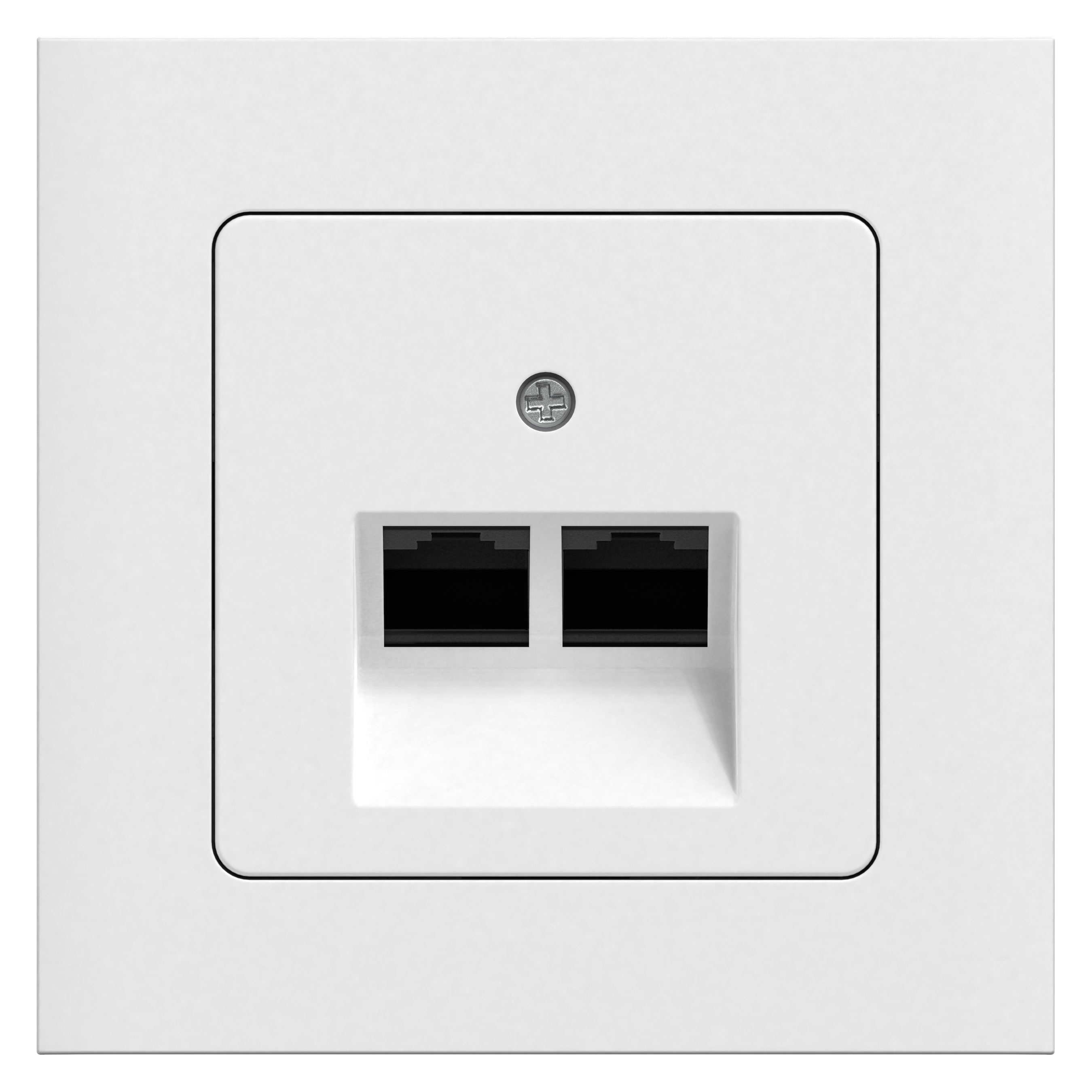Data/Teleuttag Gelia 2xRJ45 Infälld