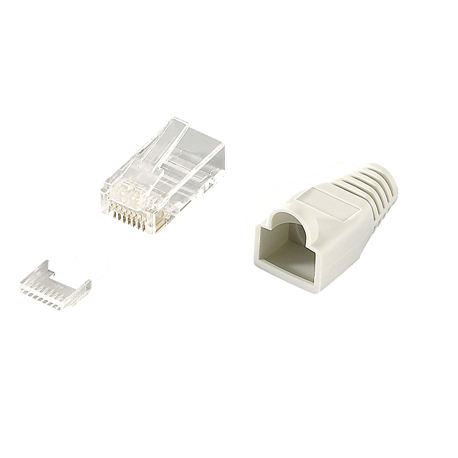 Modularplugg LogiLink Cat6 Oskärm 100 st