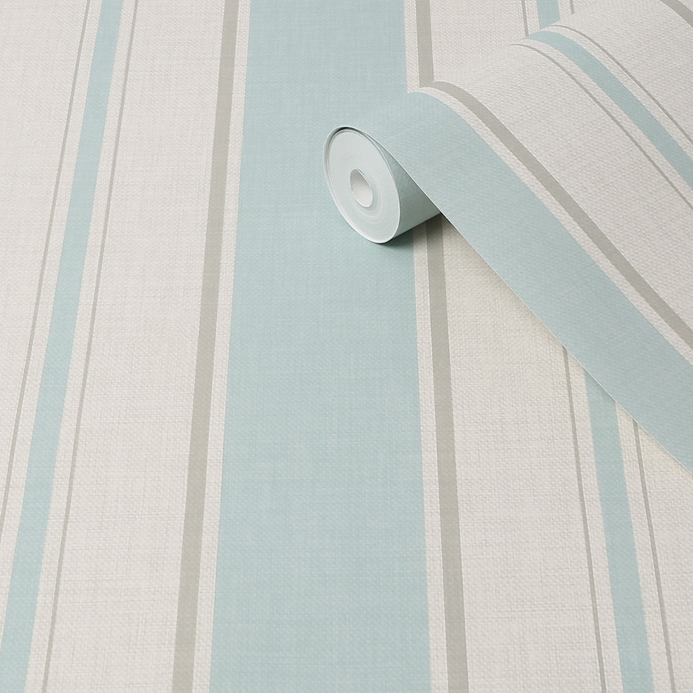 Tapet NEXT Country Stripe Duck Egg
