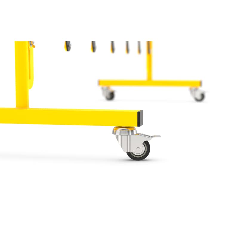 Avgränsare R&R Solutions Expanderbar Mobil Gul/Svart