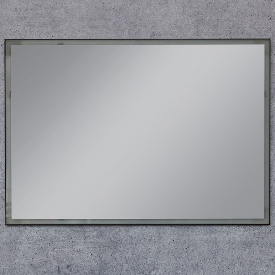 Spegel Vidi Evo med LED-belysning Svart