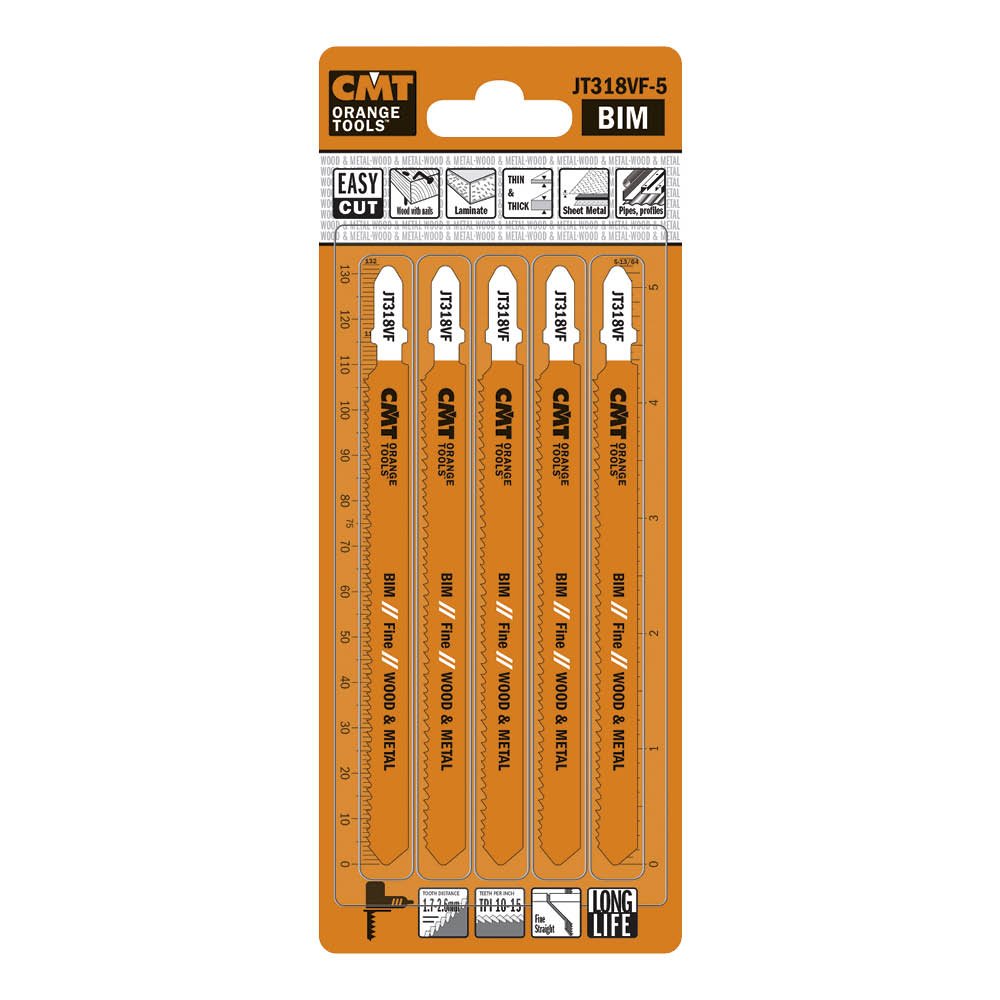 Sticksågblad CMT Orange Tools Trä/metall 100mm BIM Fine 5 st