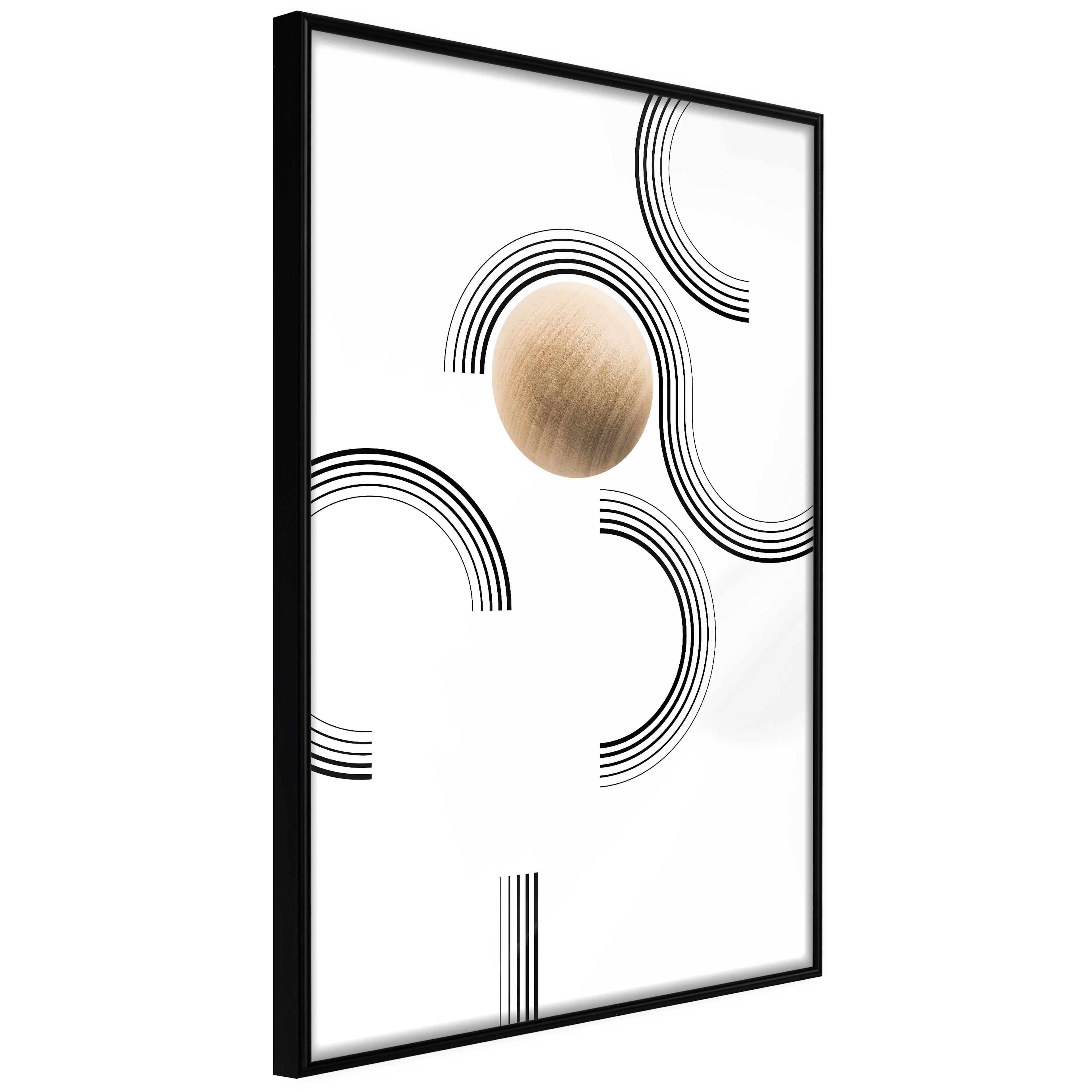 Affisch - Locked Ball [Poster] 40x60 Svart ram, 40x60 cm
