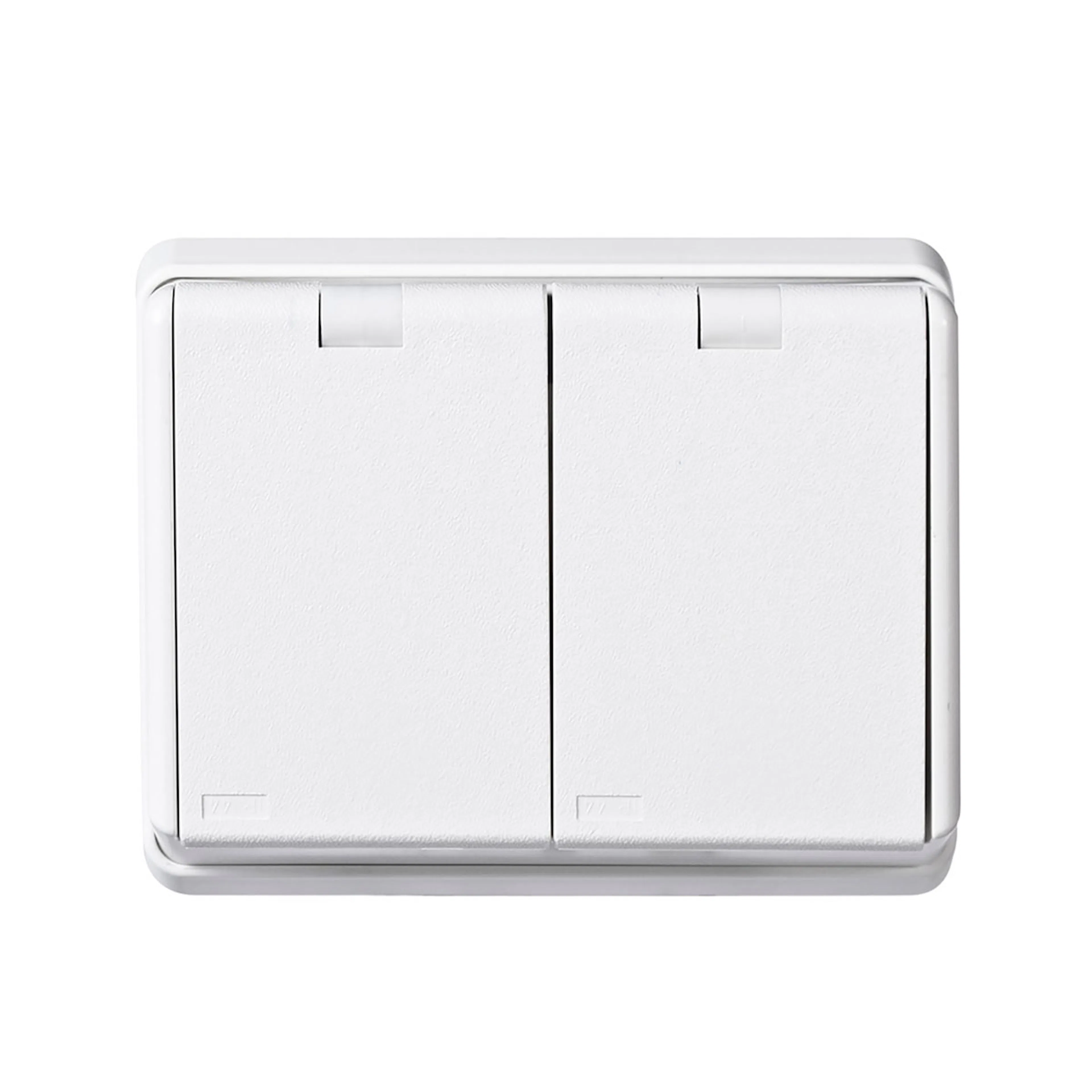 Vägguttag Elko 2-vägs RS Renvit IP44