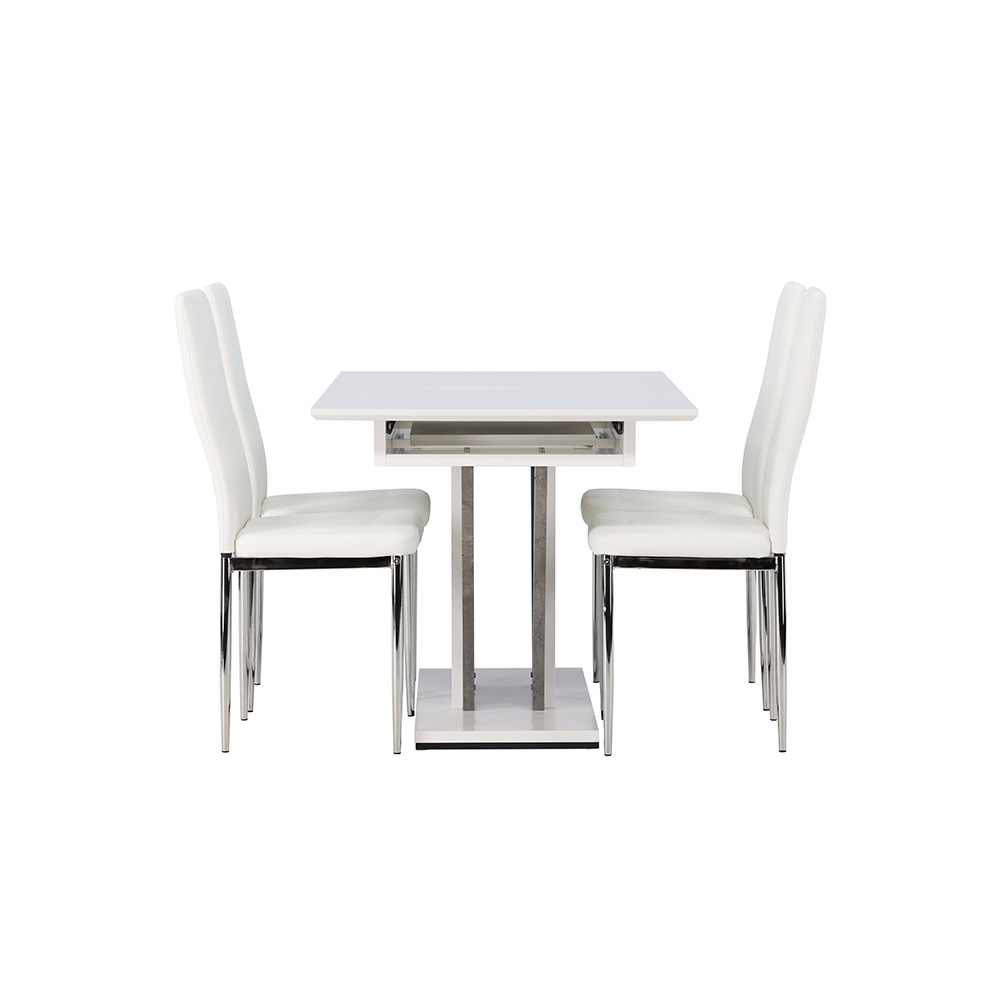 Matgrupp Venture Home Disa med 4 Pastill Stolar