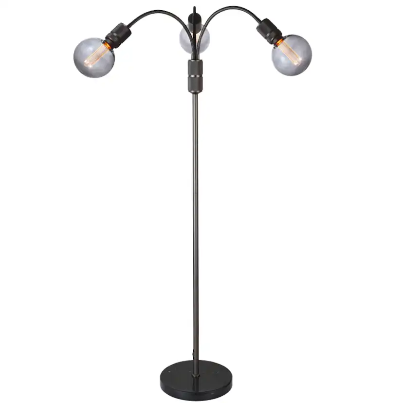 Golvlampa Halo Design Halo 3L E27