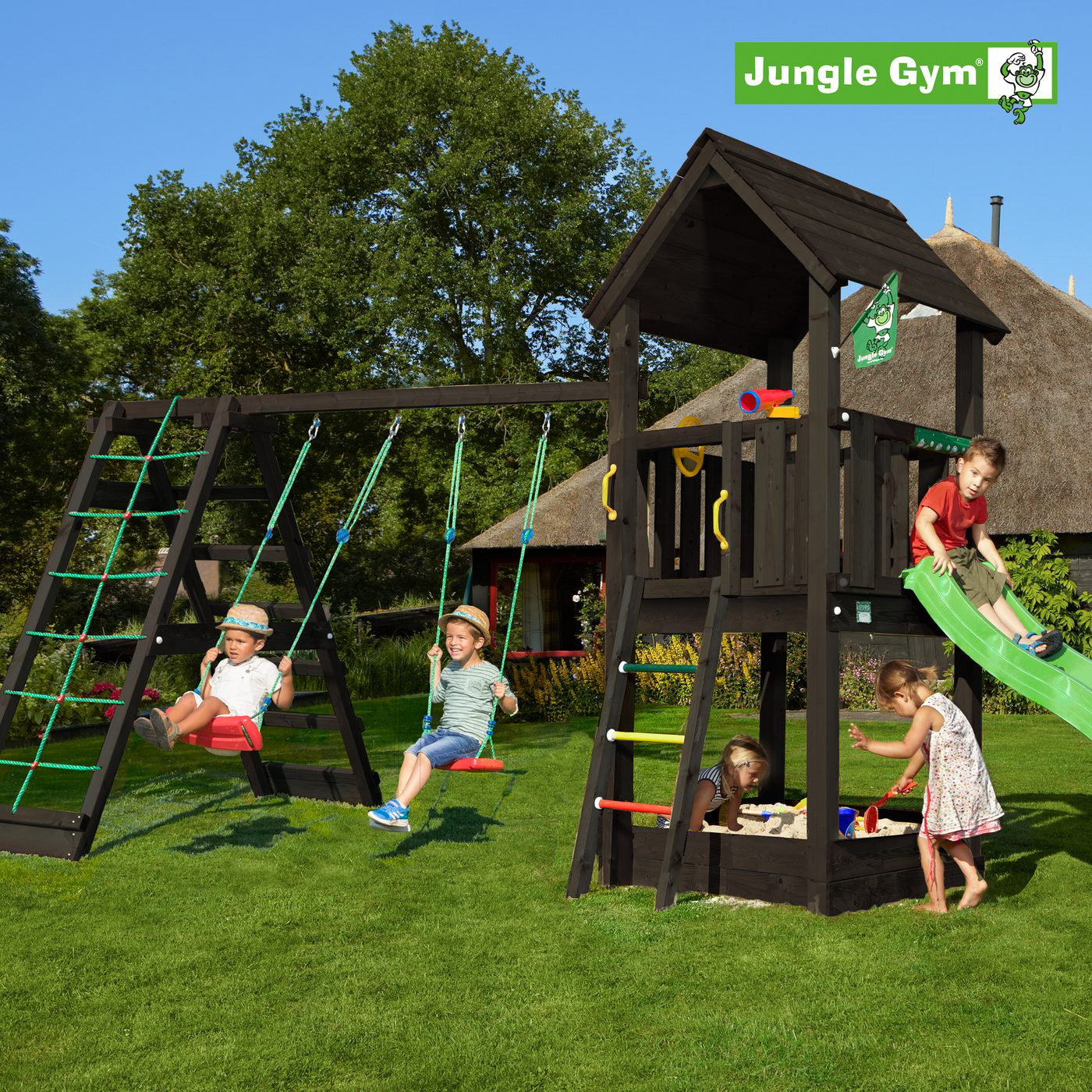 Lektorn Jungle Gym Club Komplett Inkl Climb Module Xtra och Rutschkana