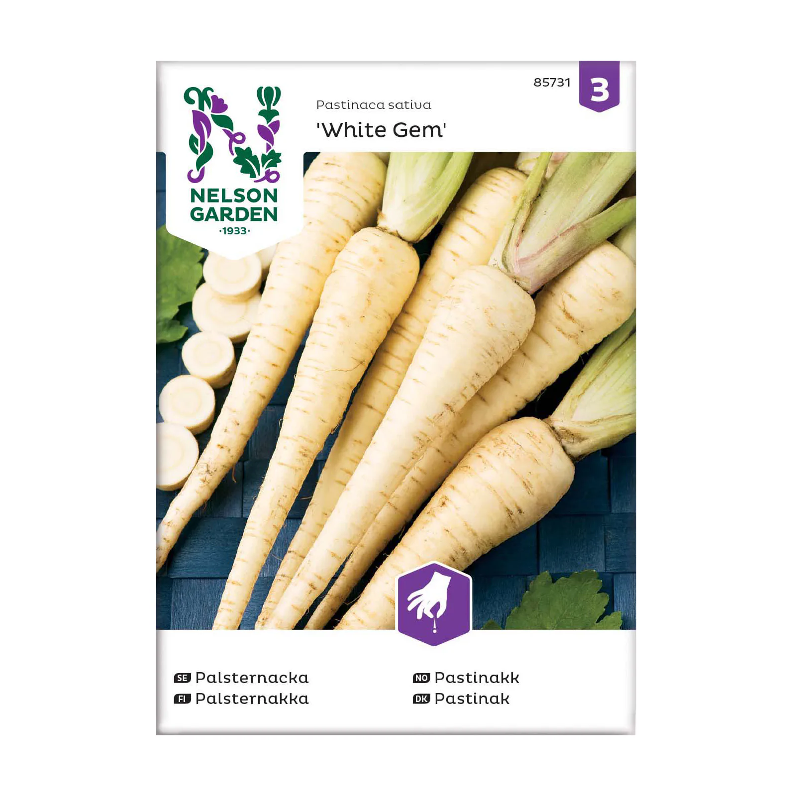 Frö Palsternacka Nelson Garden White Gem