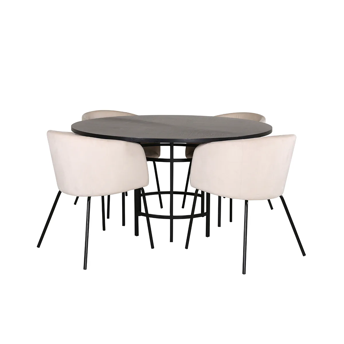Matgrupp furniture/fashion Copenhagen Ø140 cm med 4 Berit Stolar