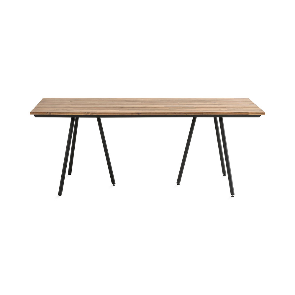 Utebord Comfort Garden Trio 200x100 cm Akacia/Svart