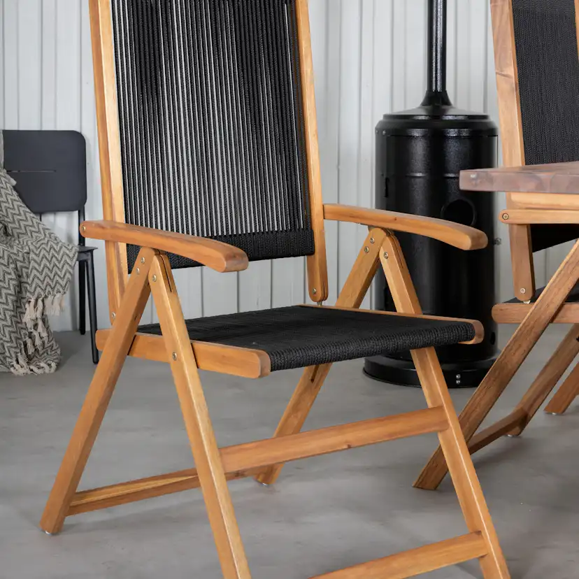 Matgrupp Venture Home Doni med 6 Jimbo Vikbara Matstolar