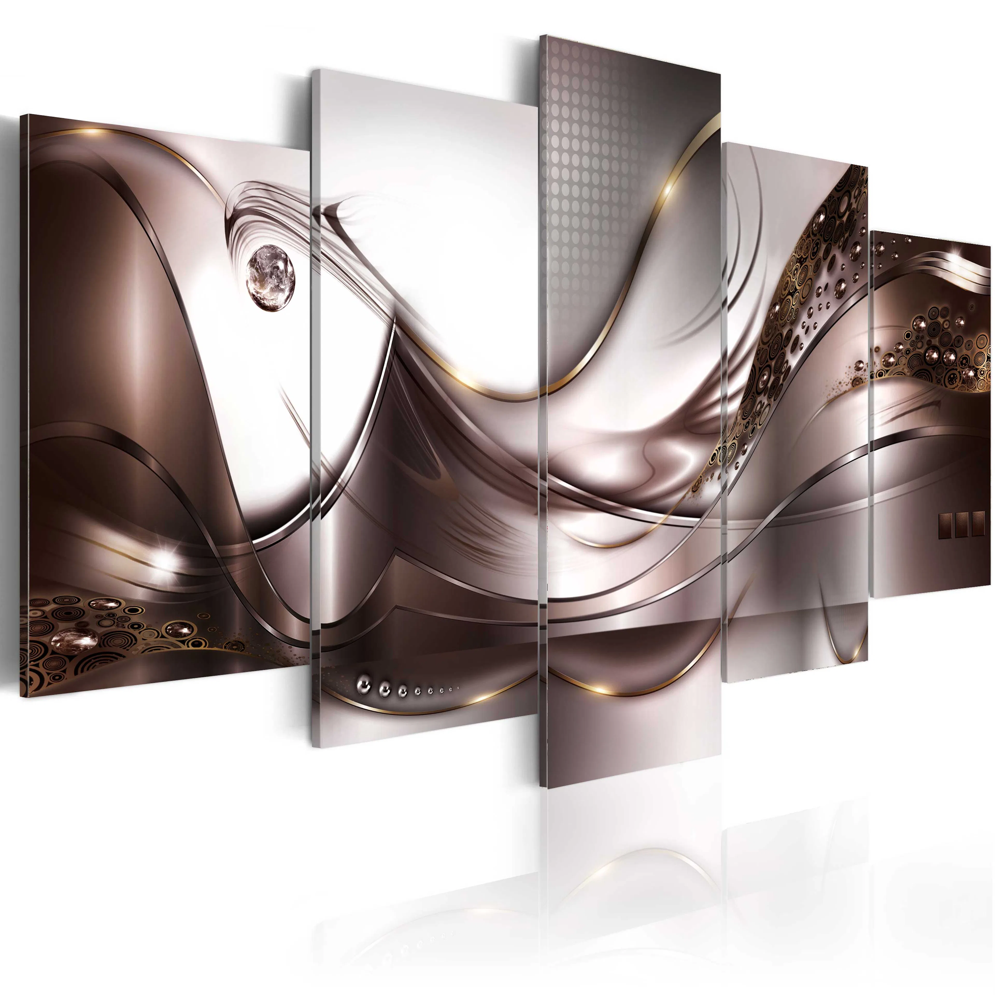 Foto på akryl - Golden Storm [Glass] 200x100 Mått: 200x100 cm