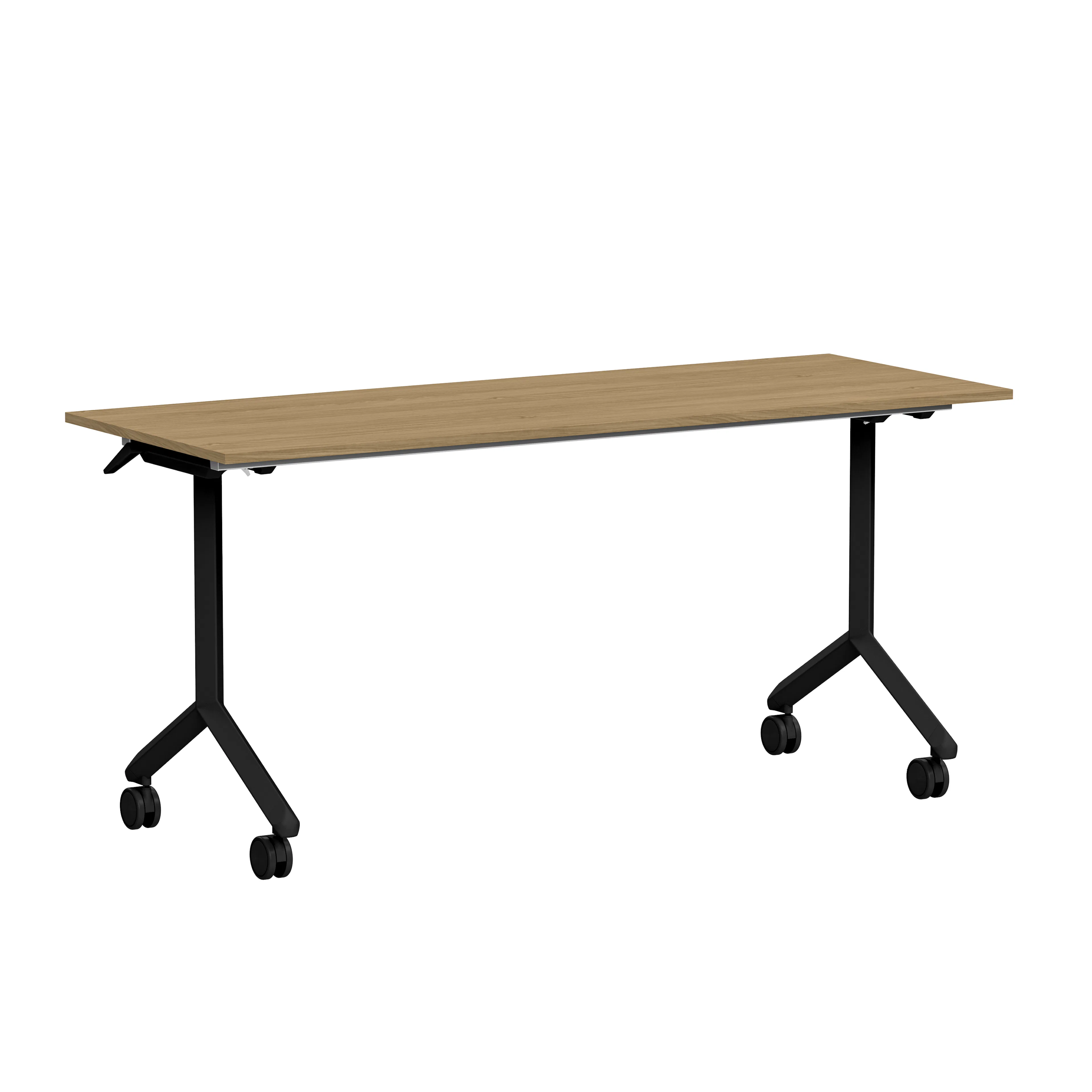 Fällbart bord Ergofunk Tilt 1600x600 eklaminat/svart Ek/Svart, Bredd: 60 cm