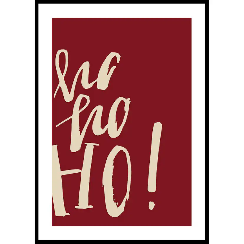 Poster Gallerix Ho Ho Ho R&W