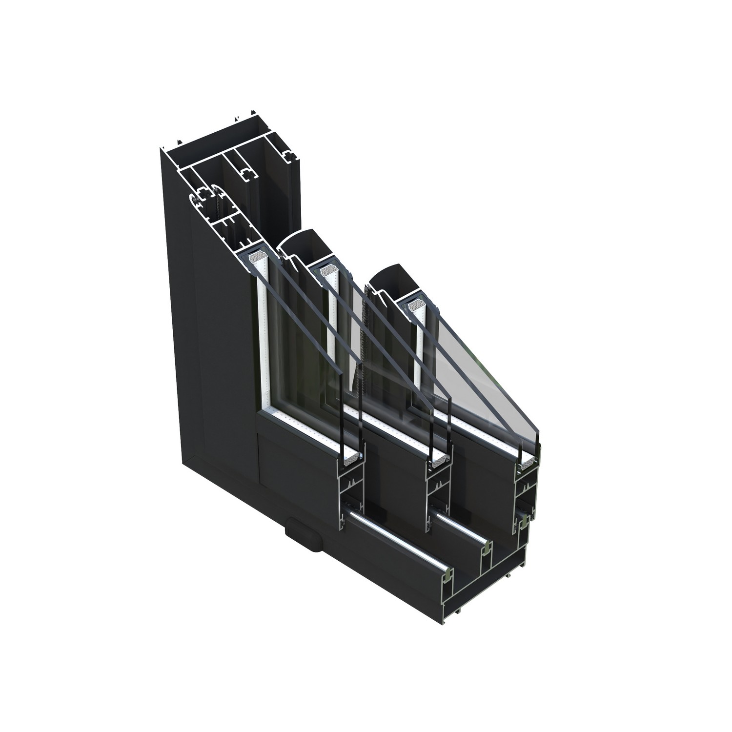 Ines 11,1 m2 Slide Plus PNT7042A2 Ljusgrå/Antracit