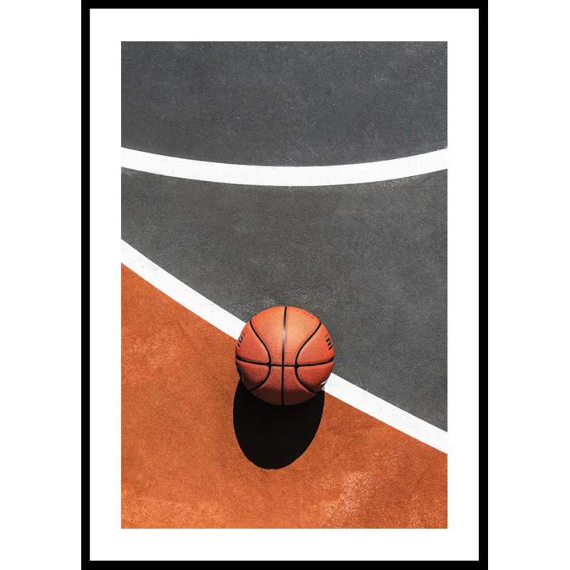Poster Gallerix Basketball On Court