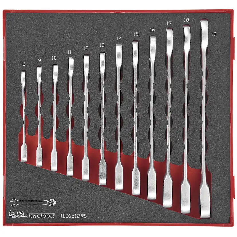 U-ringspärrnyckelsats 12 delar Teng Tools TED6512RS