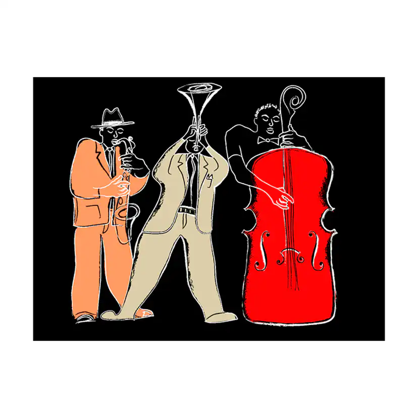 musical instruments (jazz) 250x193 Storlek: 250x193 cm