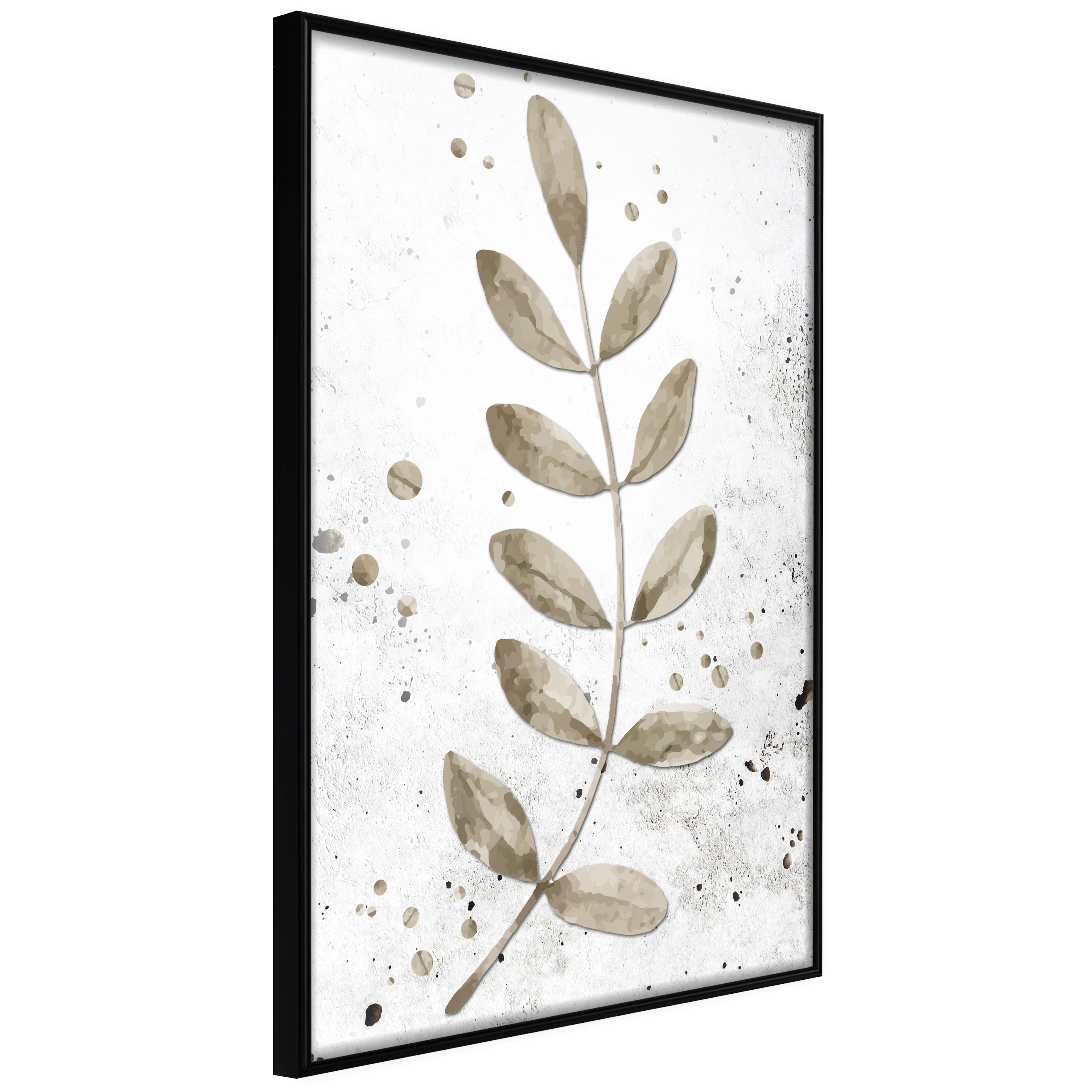 Affisch - Single Twig [Poster] 40x60 Svart ram, 40x60 cm