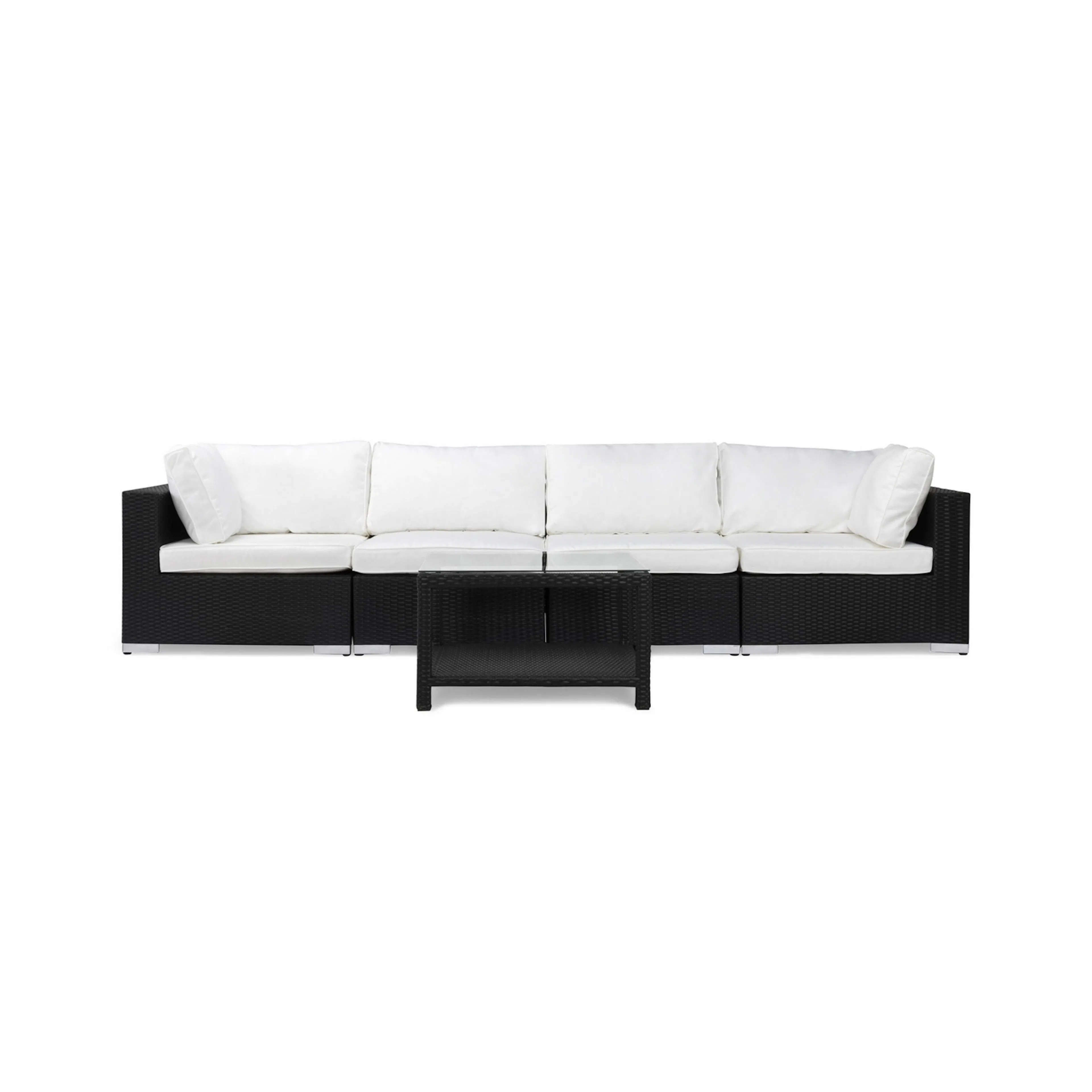 Loungegrupp Comfort Garden Bahamas 4-sits Rak med Utebord Utomhus