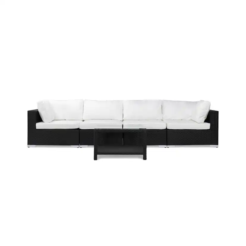 Loungegrupp Comfort Garden Bahamas 4-sits Rak med Utebord Utomhus