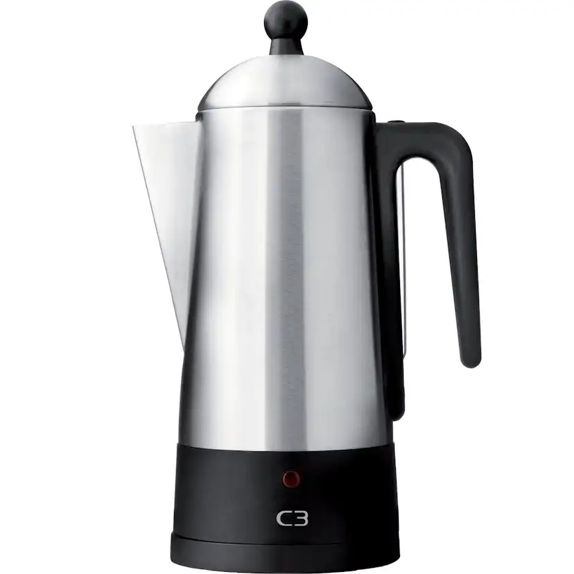 Perkolator Champion C3 Design Borstat Rostfritt Stål 6kp