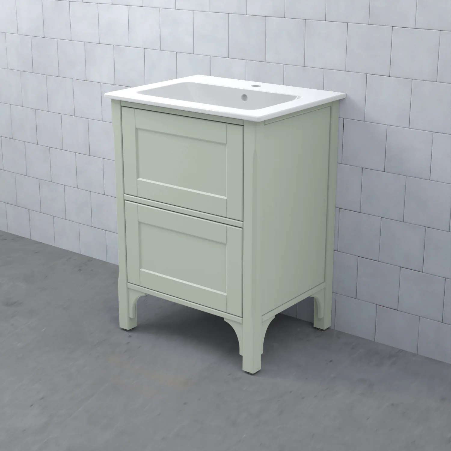 SAGA Kommod 60/49 Dälja Lindblomsgrön BxHXD: 590x830x470 mm, Dälja Lindblomsgrön