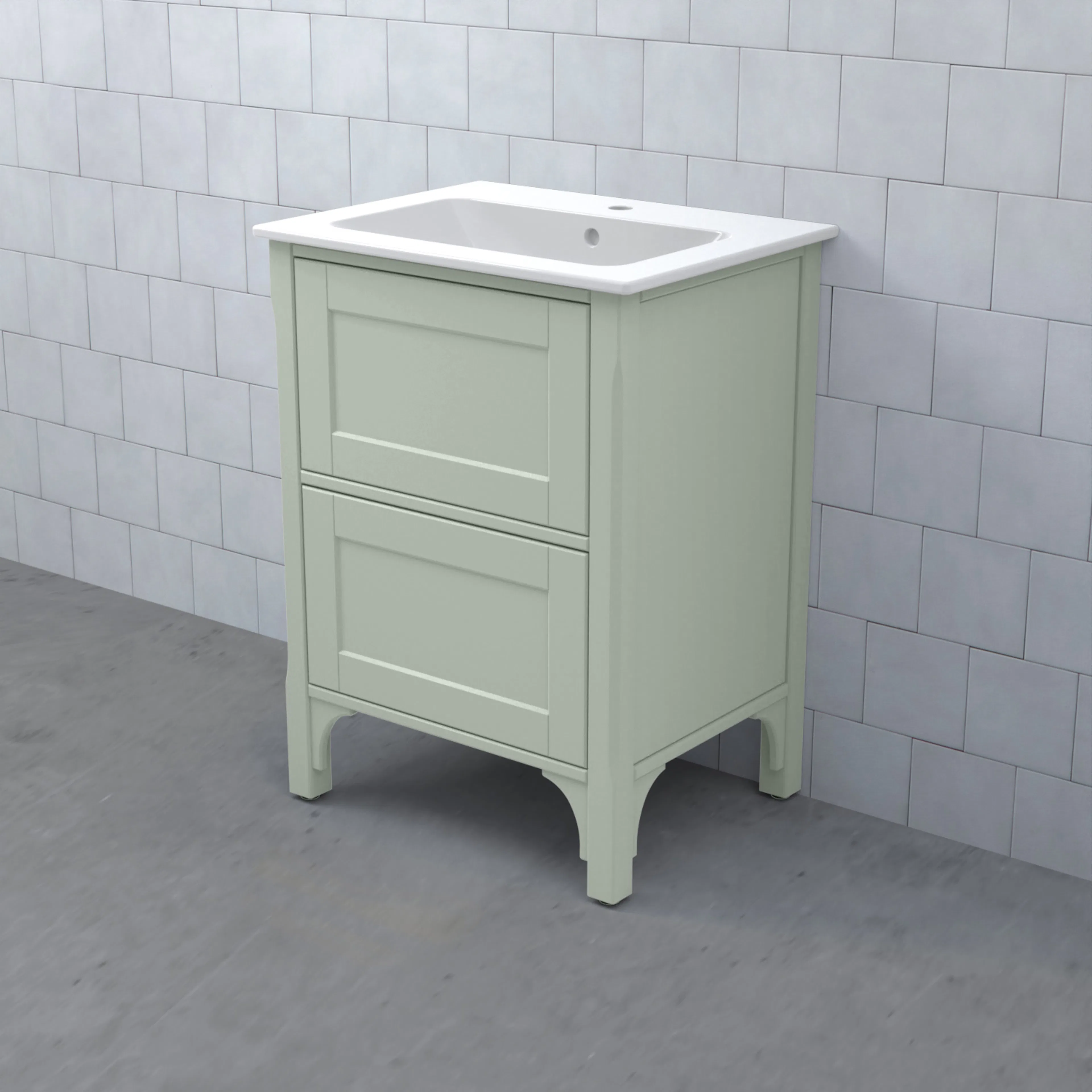 SAGA Kommod 60/49 Dälja Lindblomsgrön BxHXD: 590x830x470 mm, Dälja Lindblomsgrön