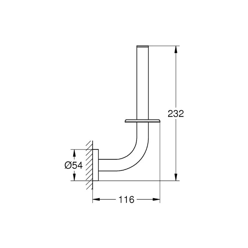 Toalettpappershållare Grohe Essentials 235 mm