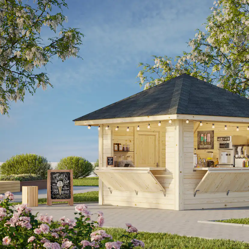 Kiosk Palmako Bianca 8,3 m2 Set 105