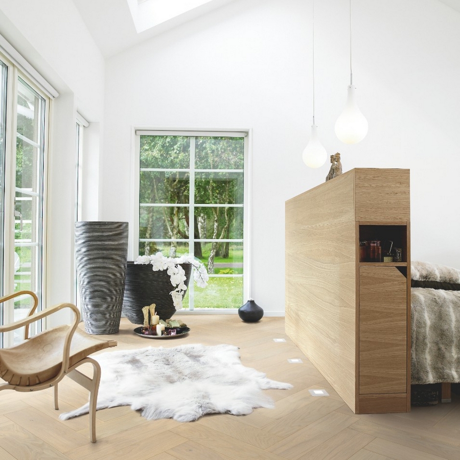 Parkettgolv Pergo Saltholm Light Herringbone Ek Fiskben
